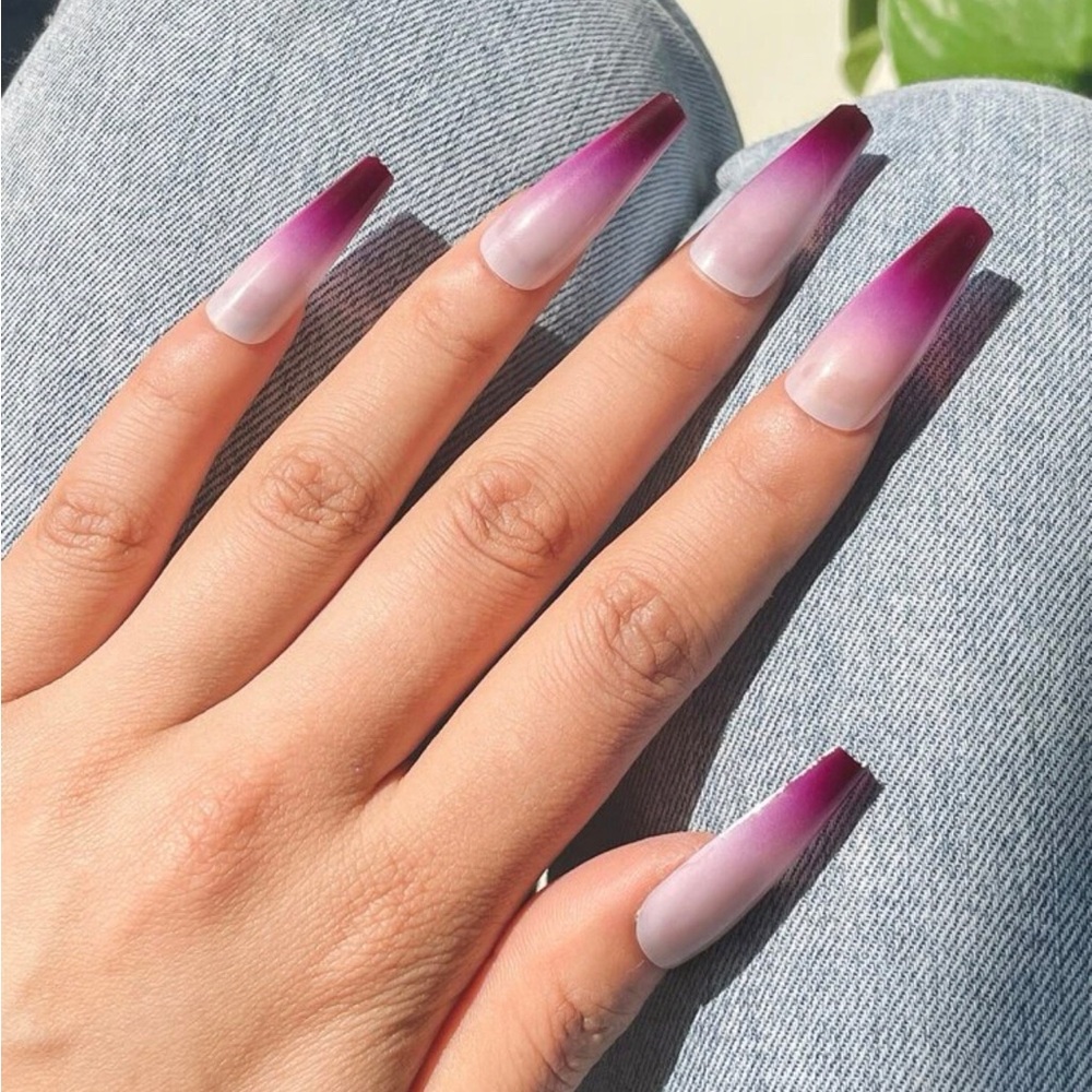 Coffin/Ballerina Shaped Press-On Nails
